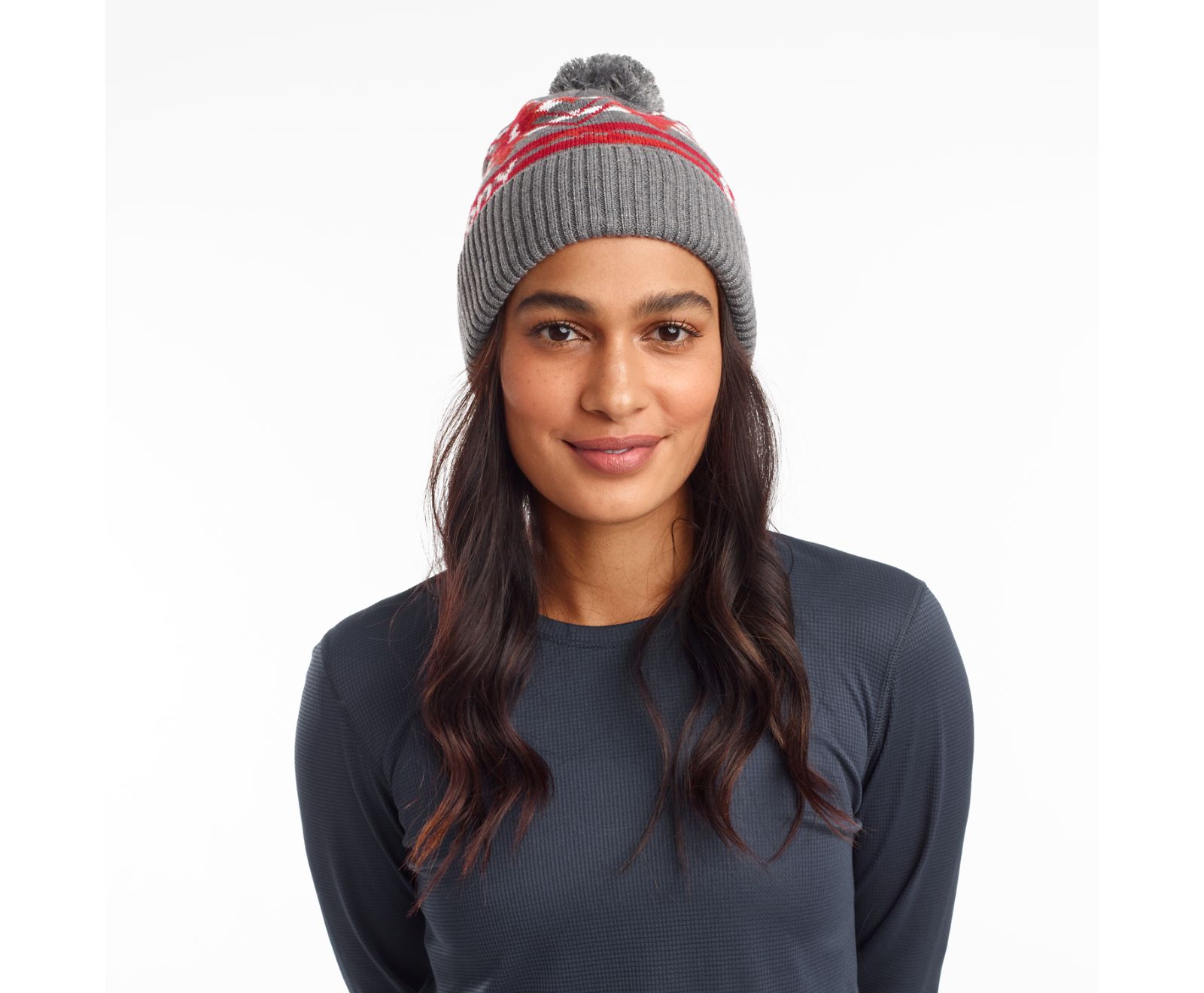 Beanies ανδρικα Saucony Rested Pom ανοιχτο γκρι | AFNUGK509