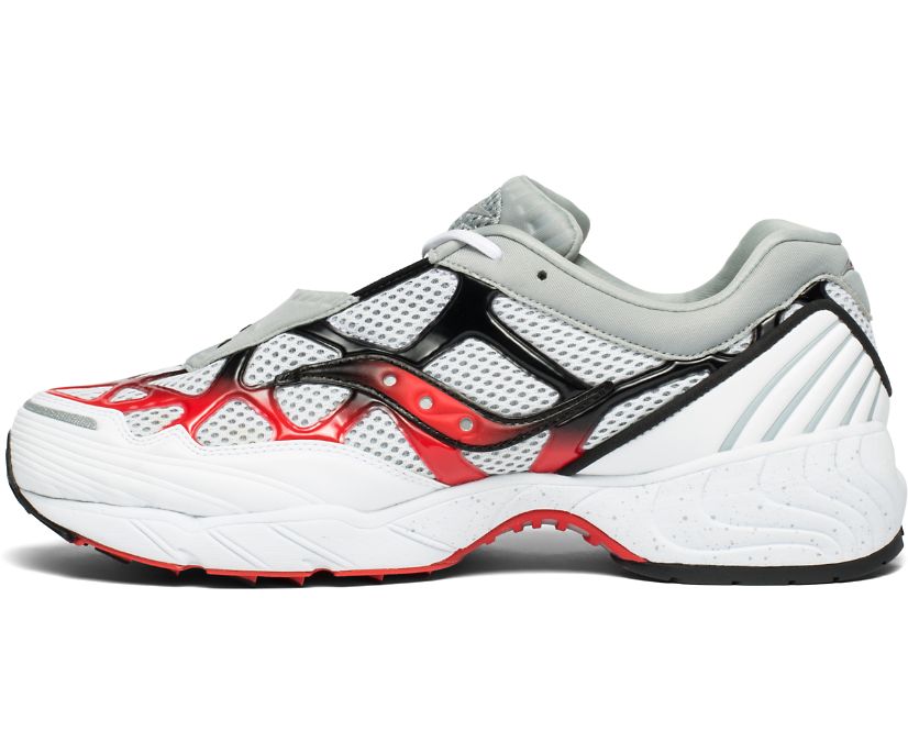 Originals γυναικεια Saucony Grid Web ασπρα γκρι κοκκινα | YSOLWQ065