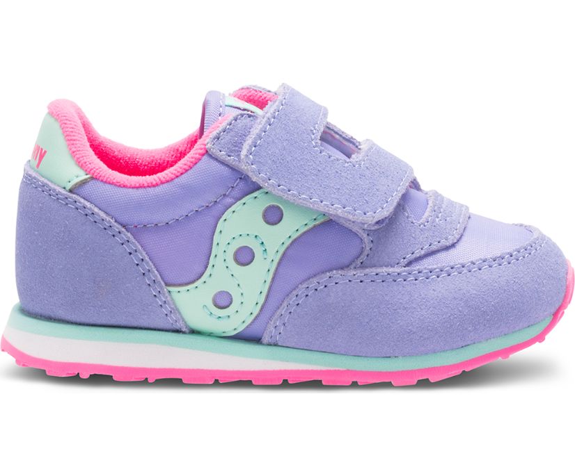 αθλητικα παπουτσια παιδικα Saucony Baby Jazz Hook & Loop μωβ μεντα | AUZKXR072