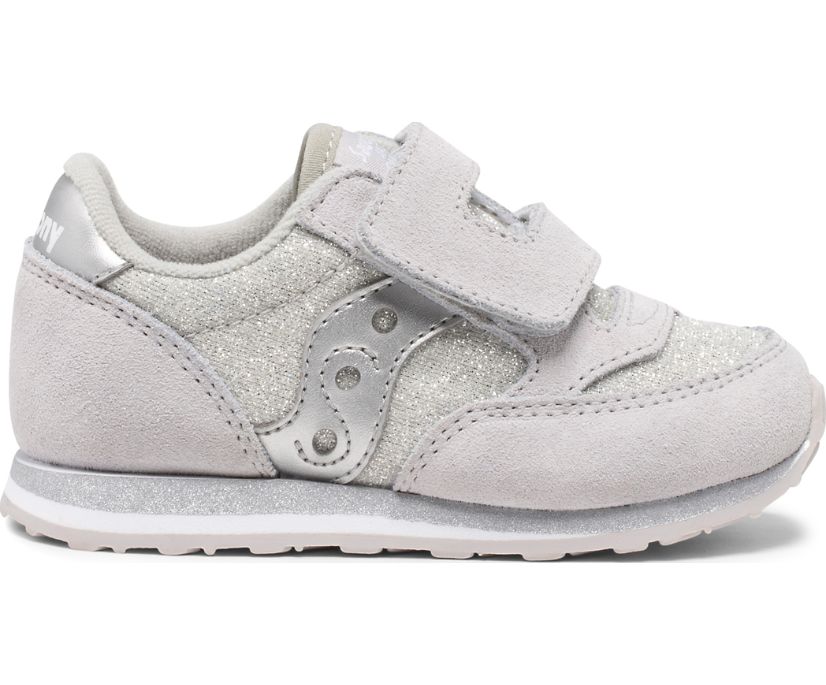 αθλητικα παπουτσια παιδικα Saucony Baby Jazz Hook & Loop ασημι | MROYTD869