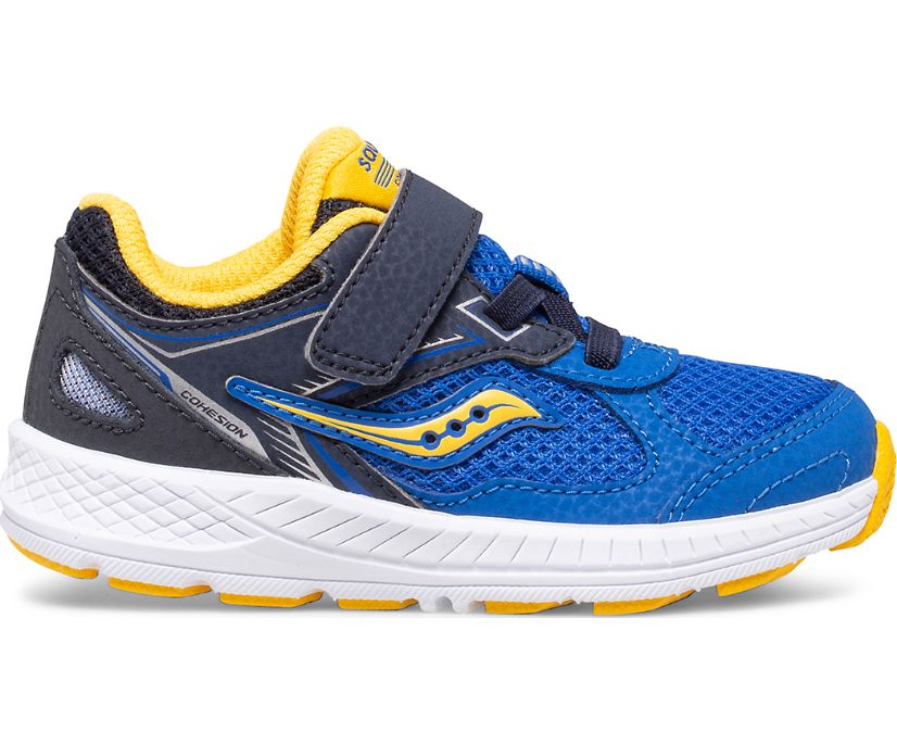 αθλητικα παπουτσια παιδικα Saucony Cohesion 14 A/C Jr. μπλε κίτρινα | ZDGONT534