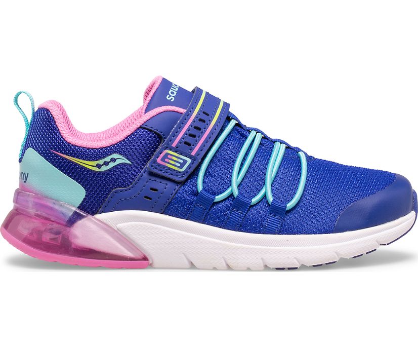 αθλητικα παπουτσια παιδικα Saucony Flash Glow 2.0 σκουρο μπλε ροζ | JBSVEW875