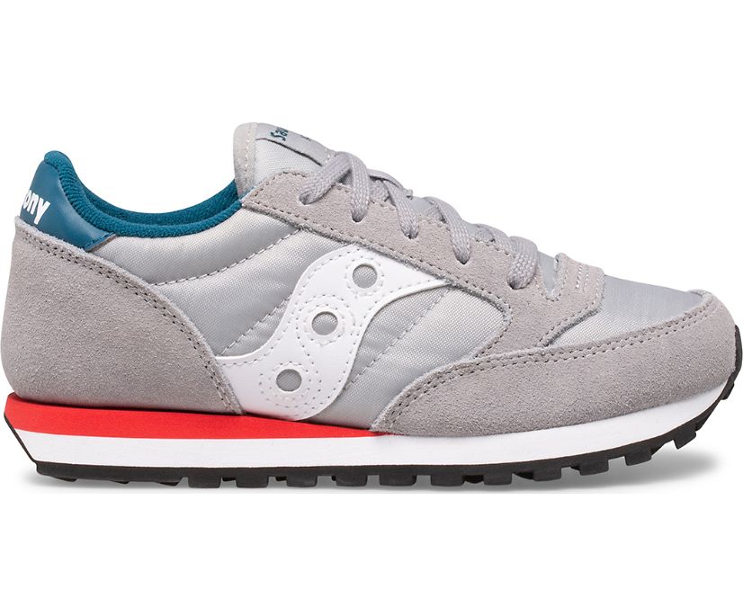 αθλητικα παπουτσια παιδικα Saucony Jazz Original γκρι μπλε κοκκινα | KDLPGO213