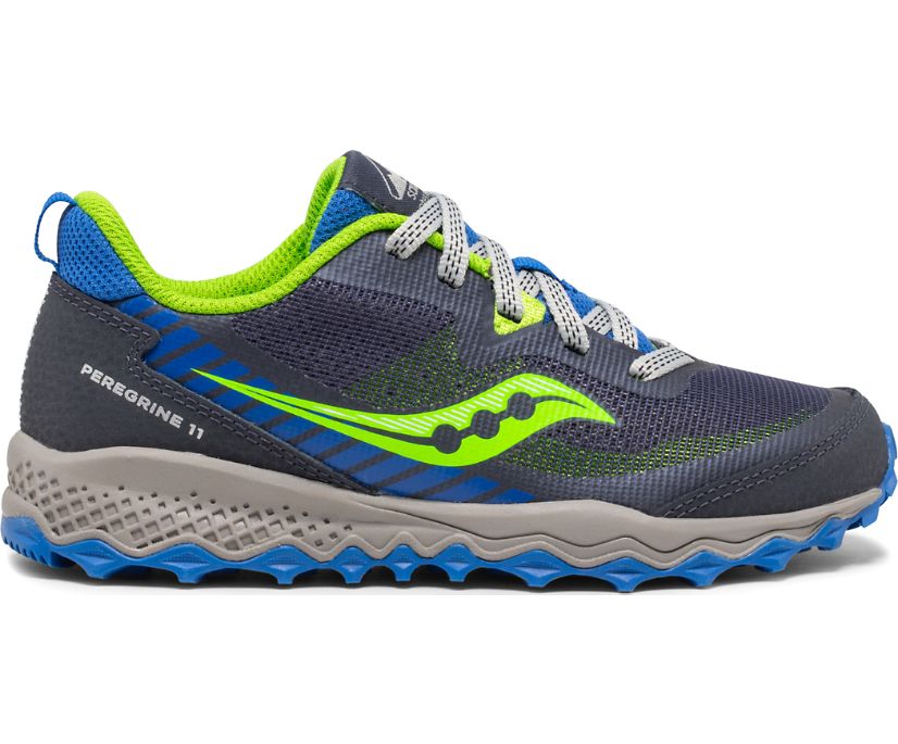 αθλητικα παπουτσια παιδικα Saucony Peregrine 11 Shield μπλε πρασινο | AIMOYK176