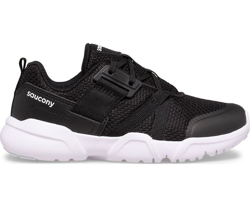 αθλητικα παπουτσια παιδικα Saucony Vertex δαντελα μαυρα | EIUCWZ507