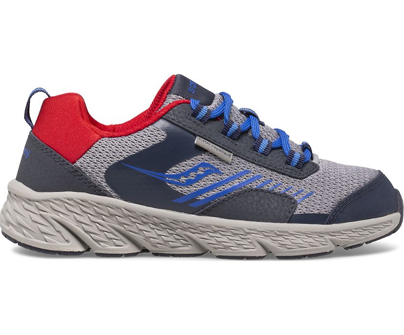 αθλητικα παπουτσια παιδικα Saucony Ανεμος Shield σκουρο μπλε γκρι κοκκινα | YACQWZ610