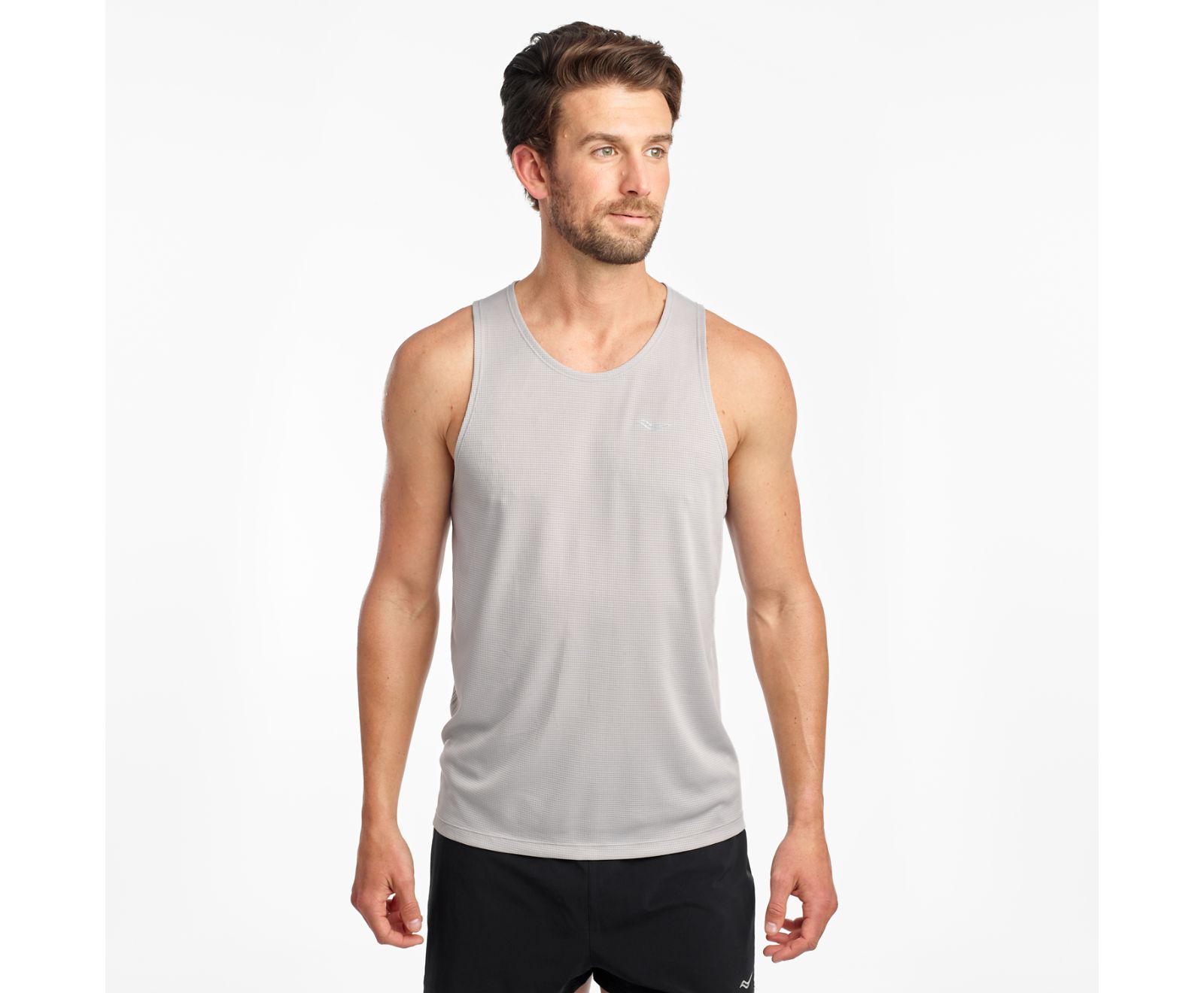 αμανικα μπλουζακια ανδρικα Saucony Stopwatch Singlet γκρι | NPAUBY698