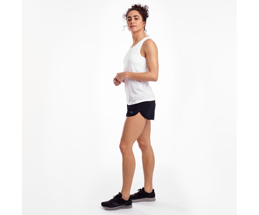 αμανικα μπλουζακια γυναικεια Saucony Stopwatch Singlet ασπρα | MDUTVX543