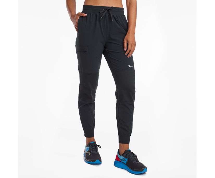 παντελονι γυναικεια Saucony Summit Jogger μαυρα | ETYQFX809