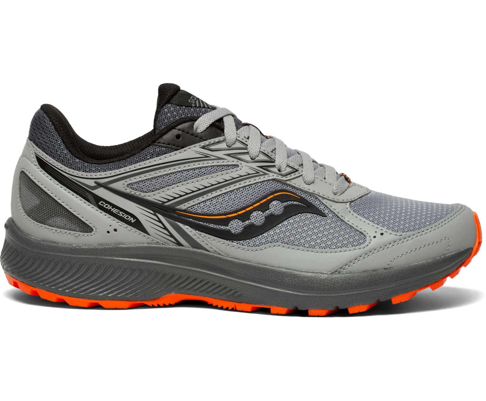 παπουτσια trail running ανδρικα Saucony Cohesion Tr14 γκρι πορτοκαλι μπλε | BIAETC196