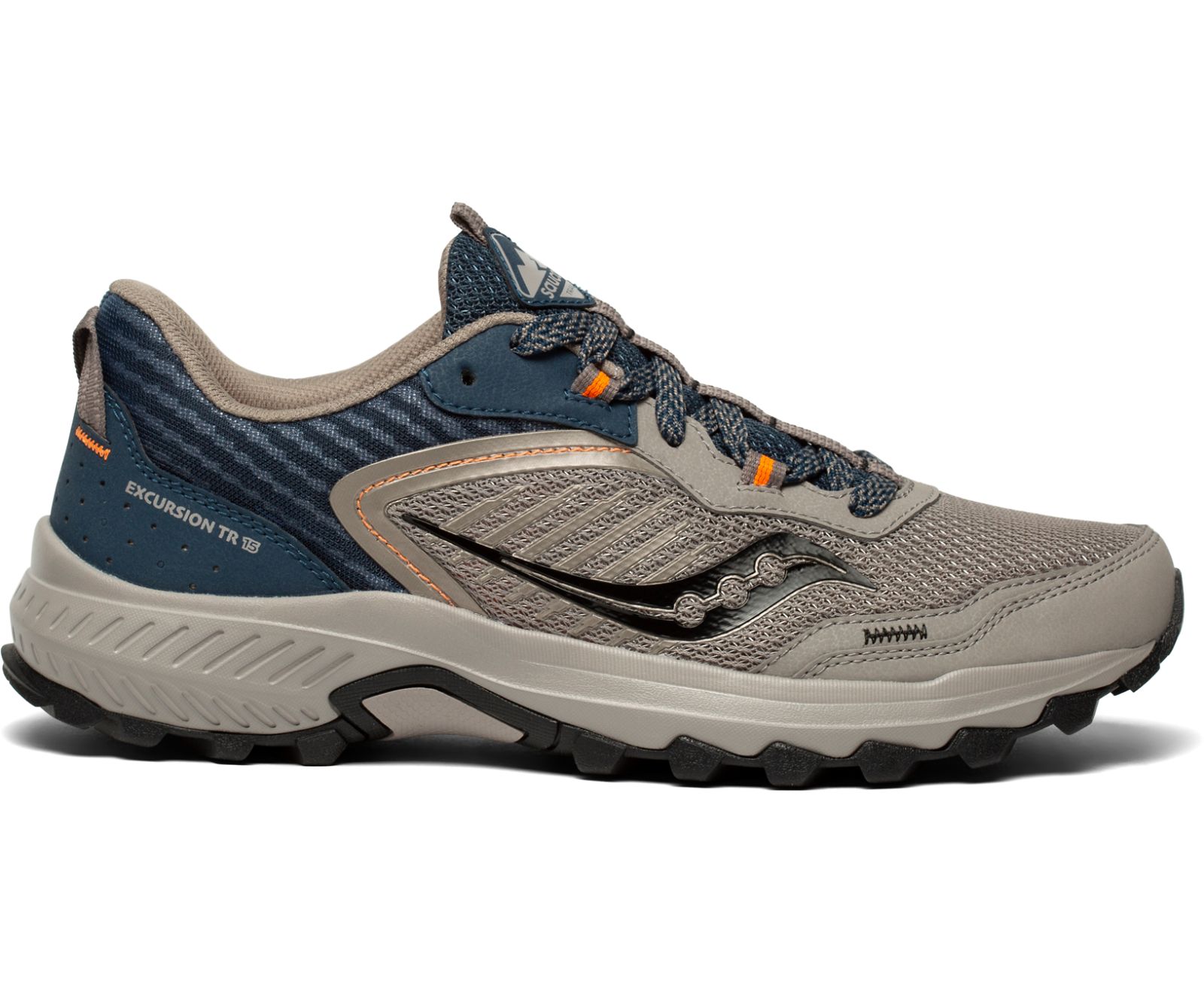 παπουτσια trail running ανδρικα Saucony Excursion Tr15 γκρι σκουρο μπλε | MLCIXD642