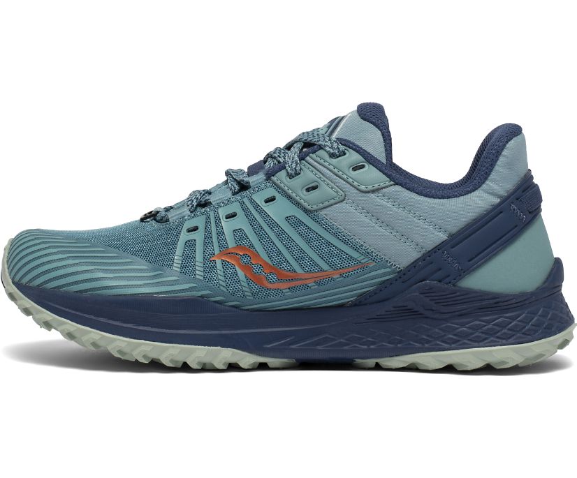 παπουτσια trail running γυναικεια Saucony Mad River Tr 2 τυρκουάζ | HJVRAD719