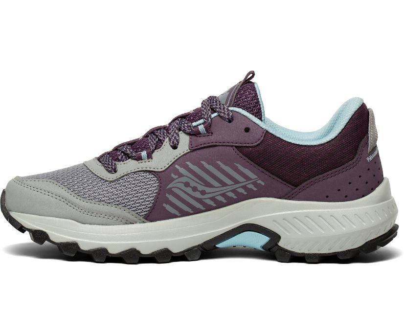 παπουτσια trail running γυναικεια Saucony Excursion Tr15 μπορντο γκρι | SYMTHV762