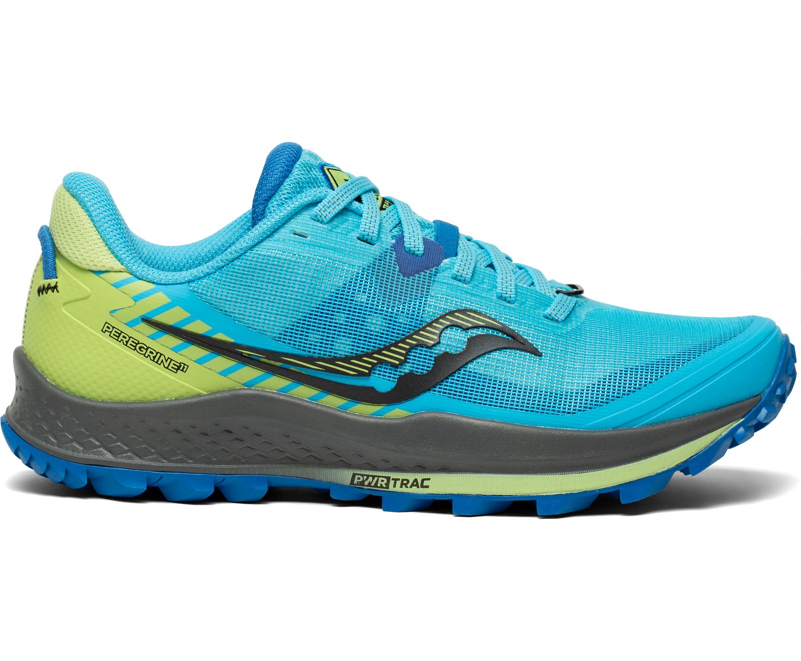 παπουτσια trail running γυναικεια Saucony Peregrine 11 μπλε πρασινο | YKAQZC608