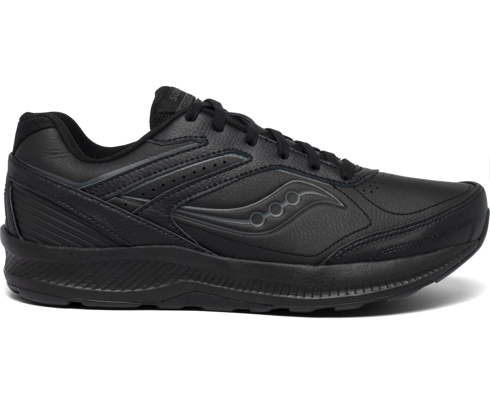 παπουτσια για περπατημα ανδρικα Saucony Echelon Walker 3 φαρδια μαυρα | DLKTIH743