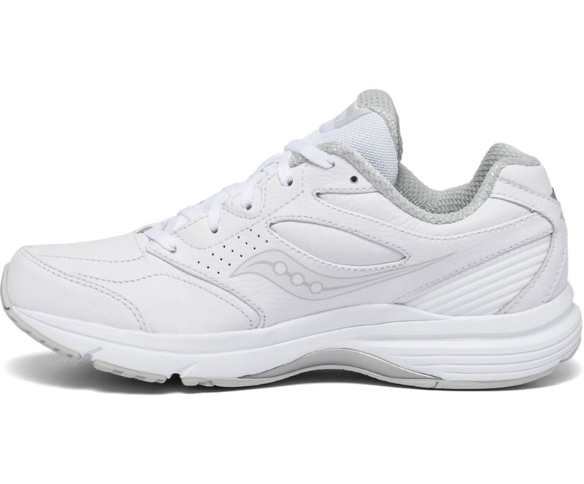 παπουτσια για περπατημα γυναικεια Saucony Integrity Walker 3 φαρδια ασπρα | BPXCGU317