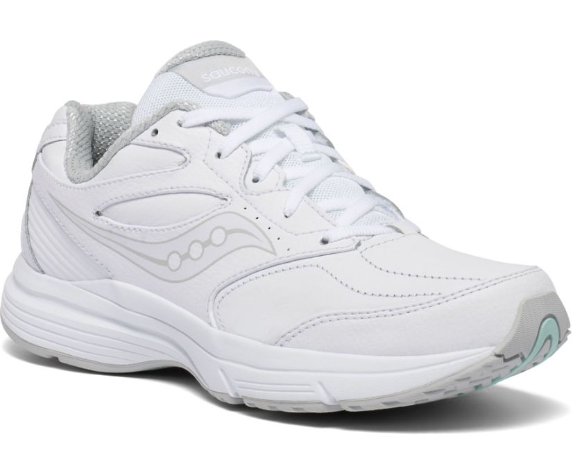 παπουτσια για περπατημα γυναικεια Saucony Integrity Walker 3 φαρδια ασπρα | BPXCGU317