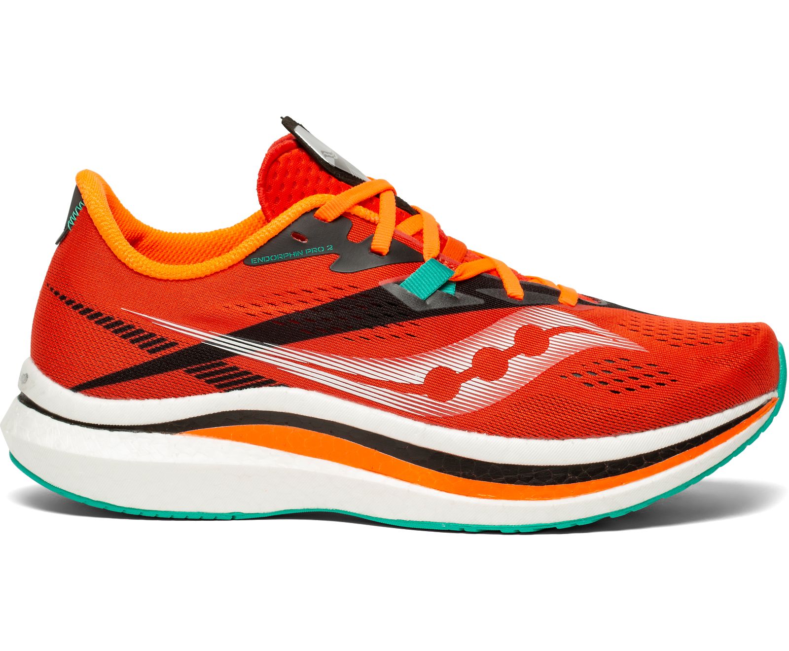 παπουτσια για τρεξιμο ανδρικα Saucony Endorphin Pro 2 βαθυ κοκκινα μαυρα | FYKJGN654