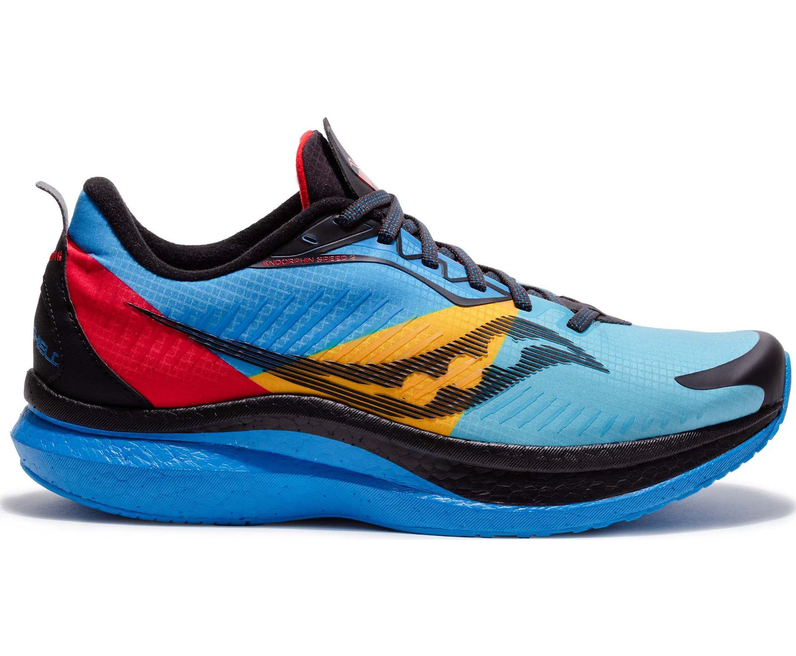 παπουτσια για τρεξιμο ανδρικα Saucony Endorphin Speed 2 Runshield μπλε μαυρα | XRZKVO139