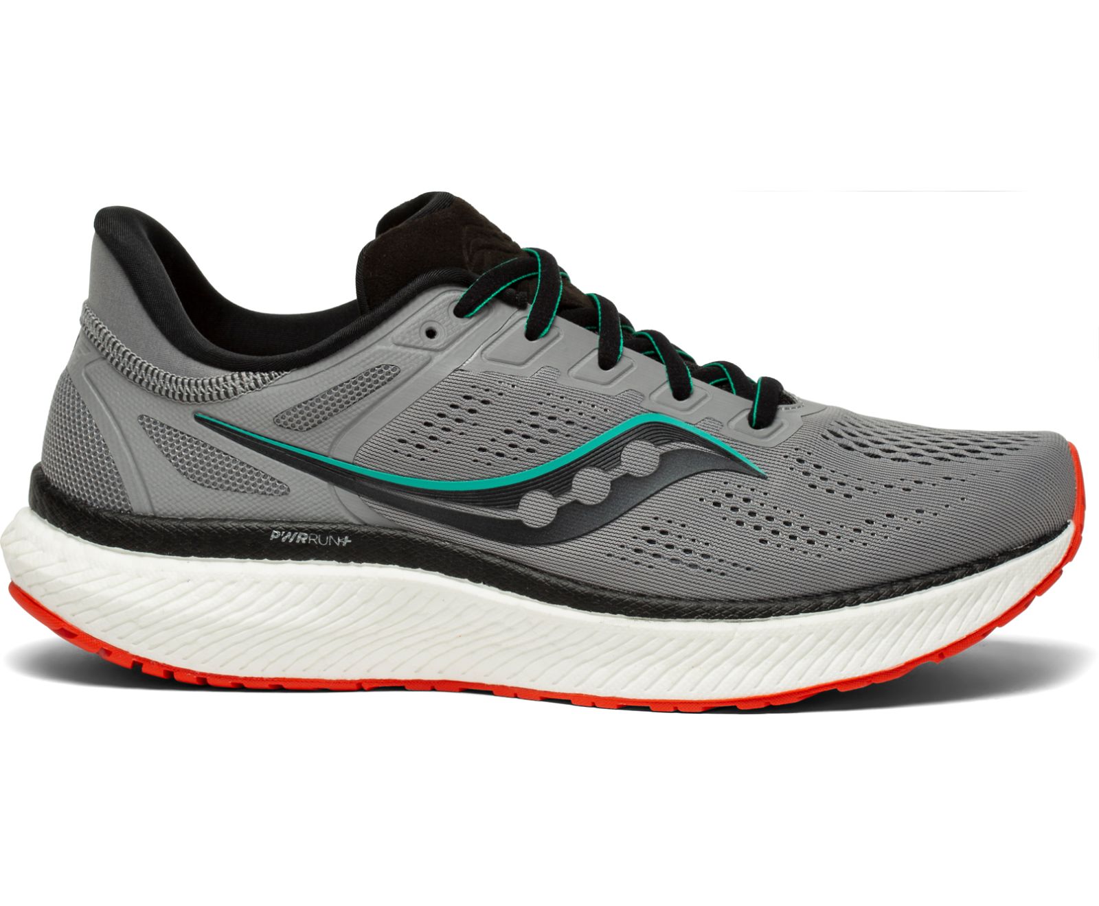 παπουτσια για τρεξιμο ανδρικα Saucony Hurricane 23 μαυρα γκρι | SIXEQB164