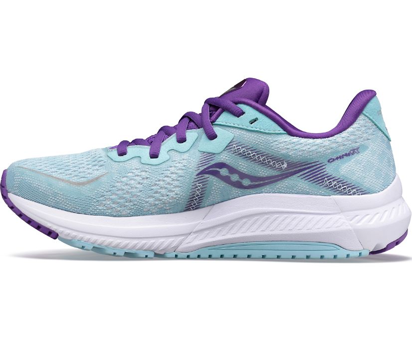 παπουτσια για τρεξιμο γυναικεια Saucony Omni 20 τυρκουάζ μωβ | BHMDUE293