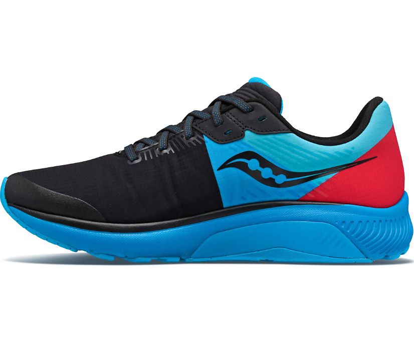 παπουτσια για τρεξιμο γυναικεια Saucony Guide 14 Runshield μαυρα μπλε κοκκινα | BXWCZL382