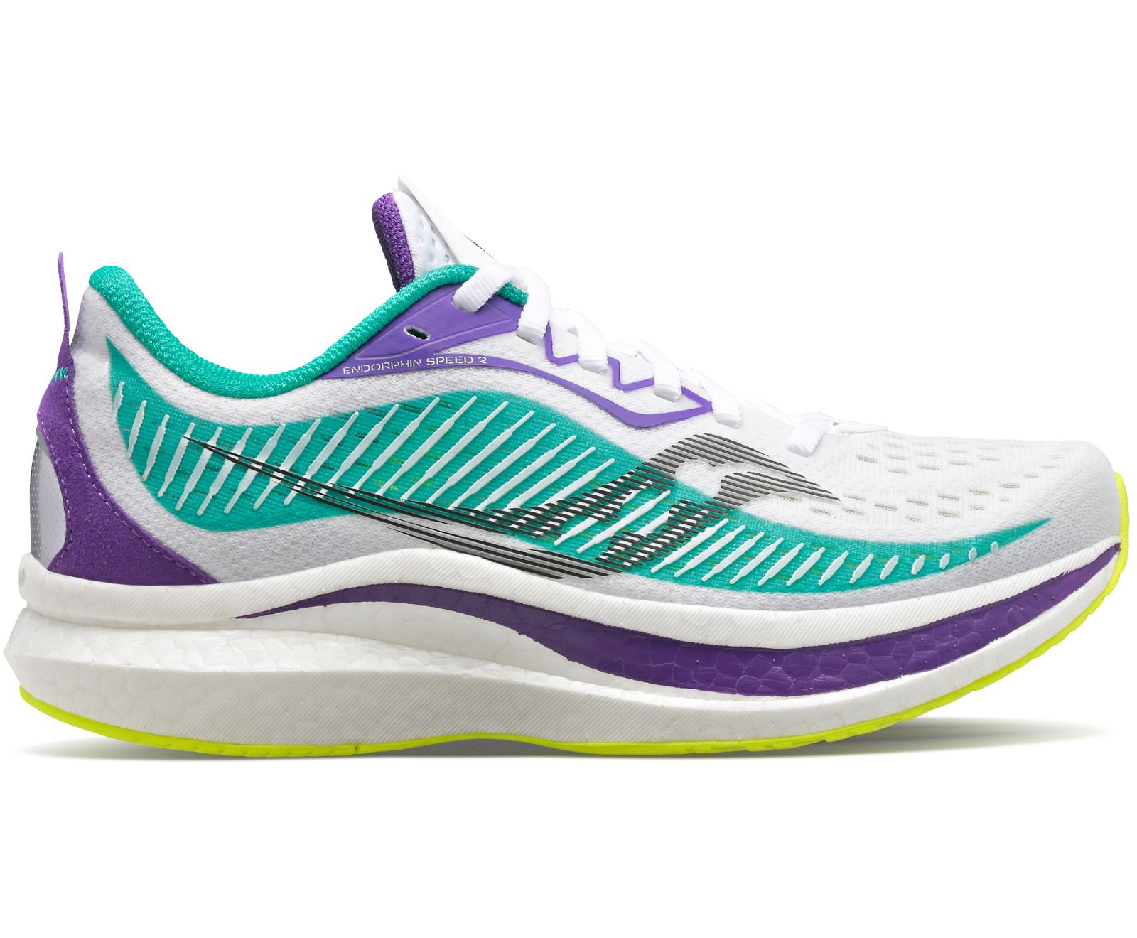 παπουτσια για τρεξιμο γυναικεια Saucony Endorphin Speed 2 ασπρα μεντα | CKOGAS527