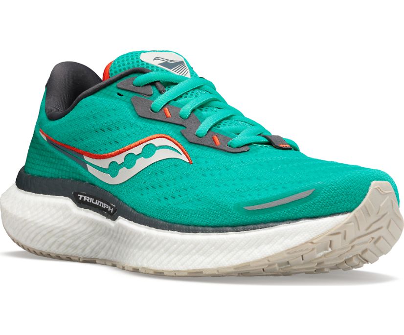 παπουτσια για τρεξιμο γυναικεια Saucony Triumph 19 μεντα | FGVAXQ241