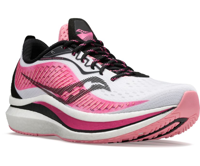 παπουτσια για τρεξιμο γυναικεια Saucony Endorphin Speed 2 ροζ | HSIFTZ208