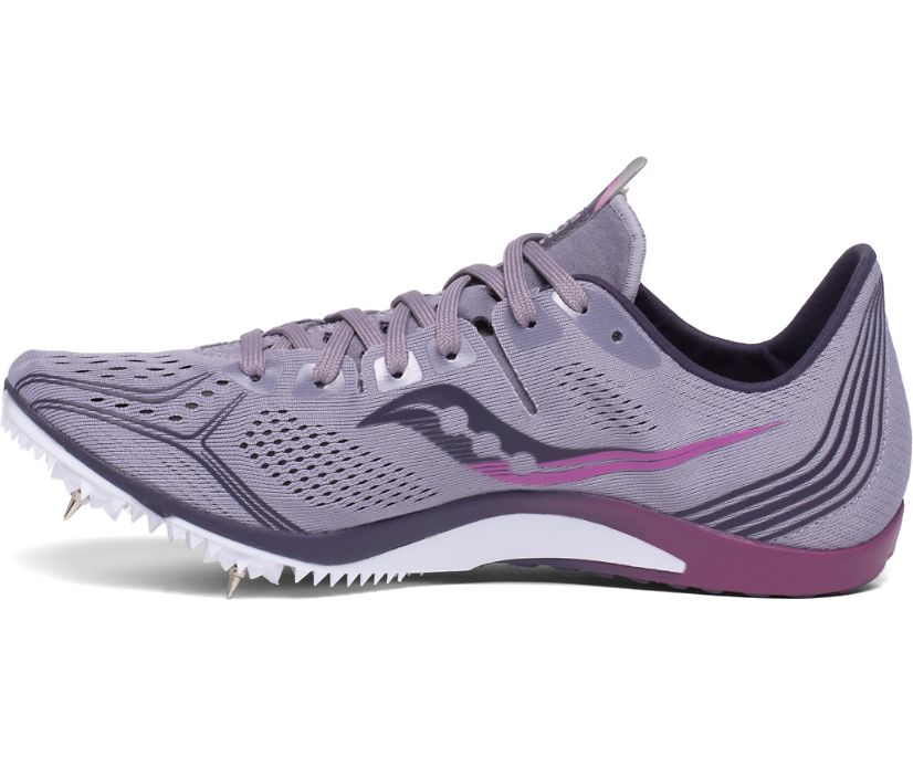 παπουτσια για τρεξιμο γυναικεια Saucony Endorphin 3 μωβ | LKGICN703