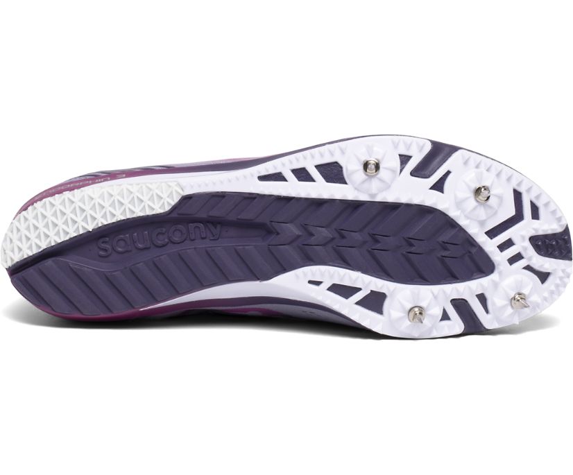 παπουτσια για τρεξιμο γυναικεια Saucony Endorphin 3 μωβ | LKGICN703