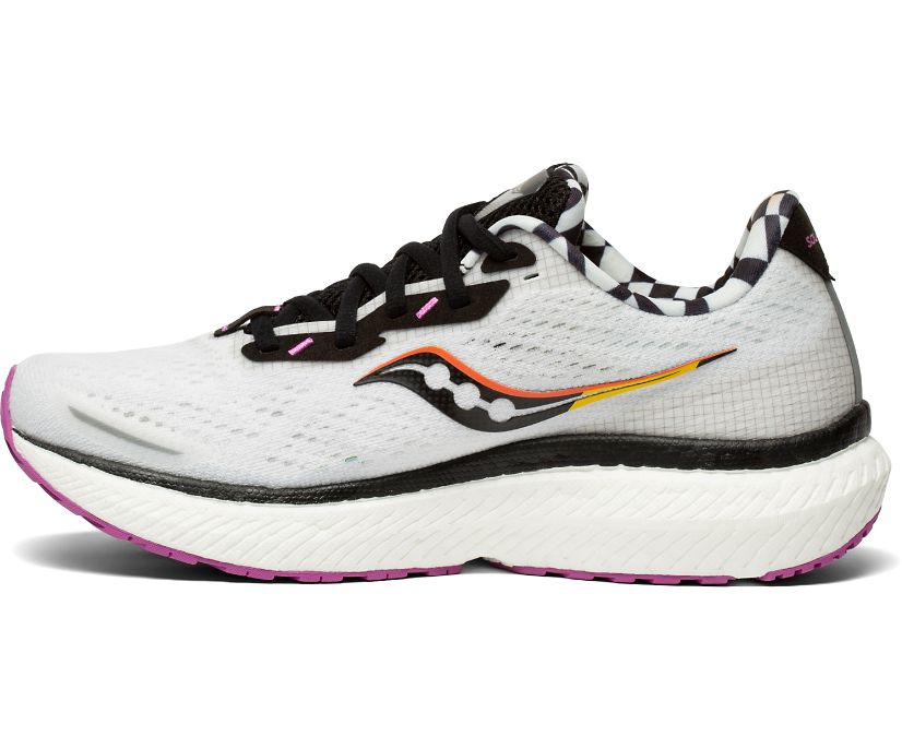 παπουτσια για τρεξιμο γυναικεια Saucony Triumph 19 ασημι μαυρα | MVEHRP691