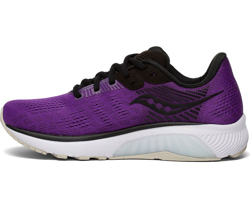 παπουτσια για τρεξιμο γυναικεια Saucony Guide 14 μωβ γκρι | NZYQOU182