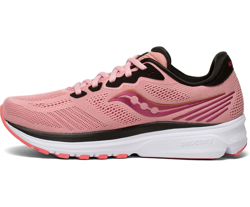 παπουτσια για τρεξιμο γυναικεια Saucony Ride 14 ροζ | ONJRBQ180