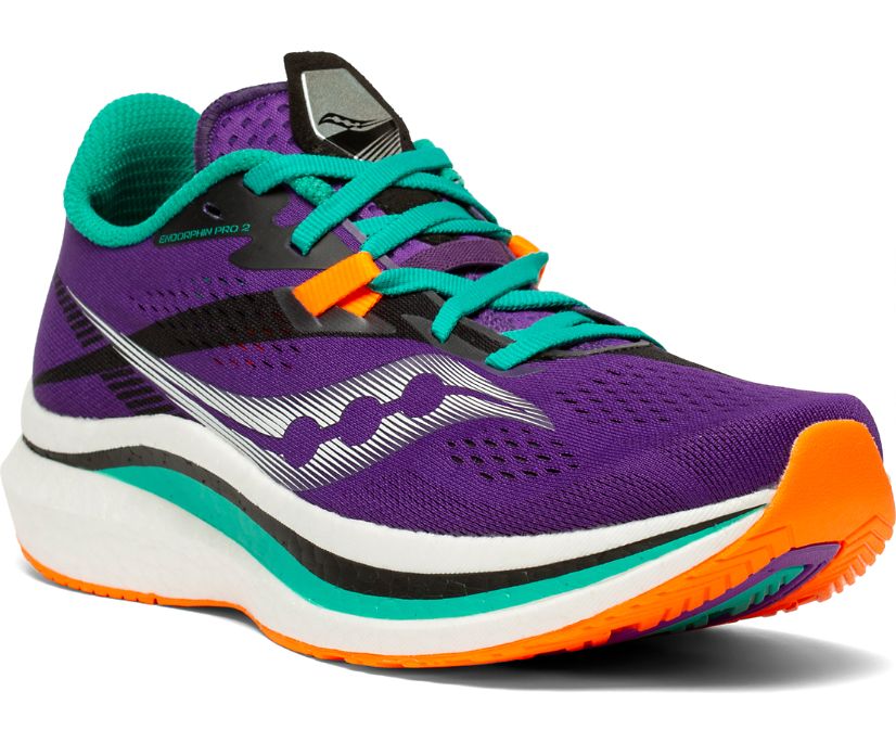 παπουτσια για τρεξιμο γυναικεια Saucony Endorphin Pro 2 μωβ | OQTDIC391