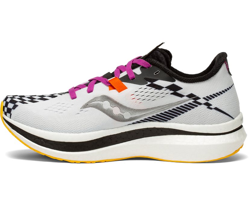 παπουτσια για τρεξιμο γυναικεια Saucony Endorphin Pro 2 ανοιχτο γκρι μαυρα | QHBZNT106