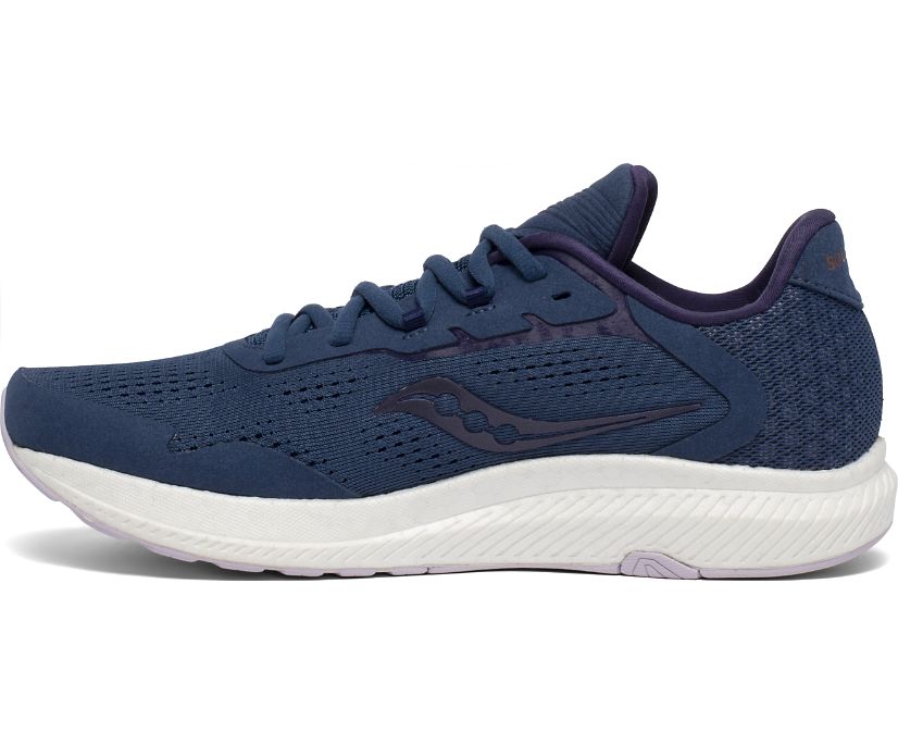 παπουτσια για τρεξιμο γυναικεια Saucony Freedom 4 σκουρο μπλε | RAIOUX592