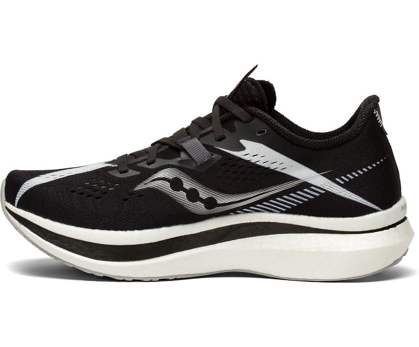 παπουτσια για τρεξιμο γυναικεια Saucony Endorphin Pro 2 μαυρα ασπρα | RFULSI096