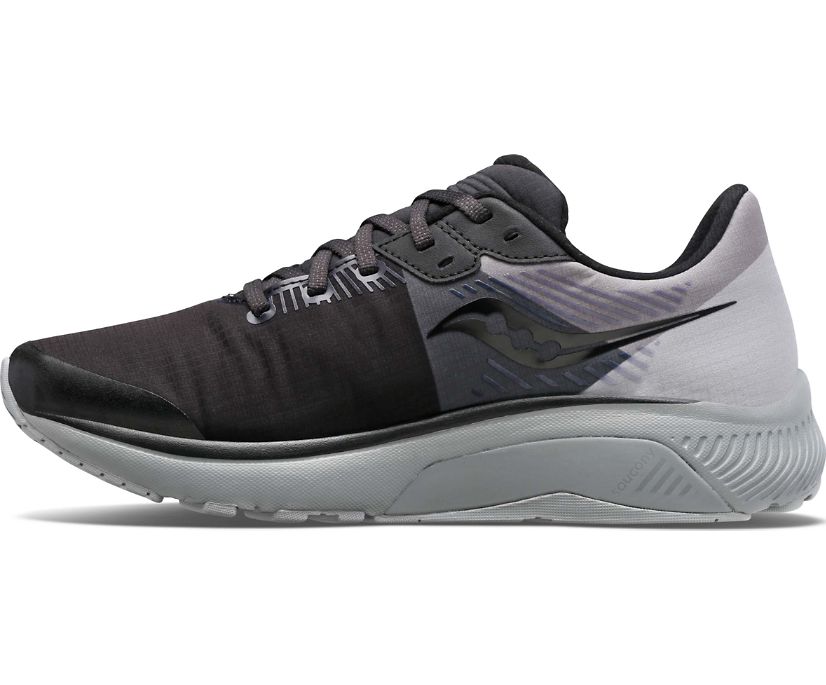 παπουτσια για τρεξιμο γυναικεια Saucony Guide 14 Runshield μαυρα γκρι | RKVTCE819