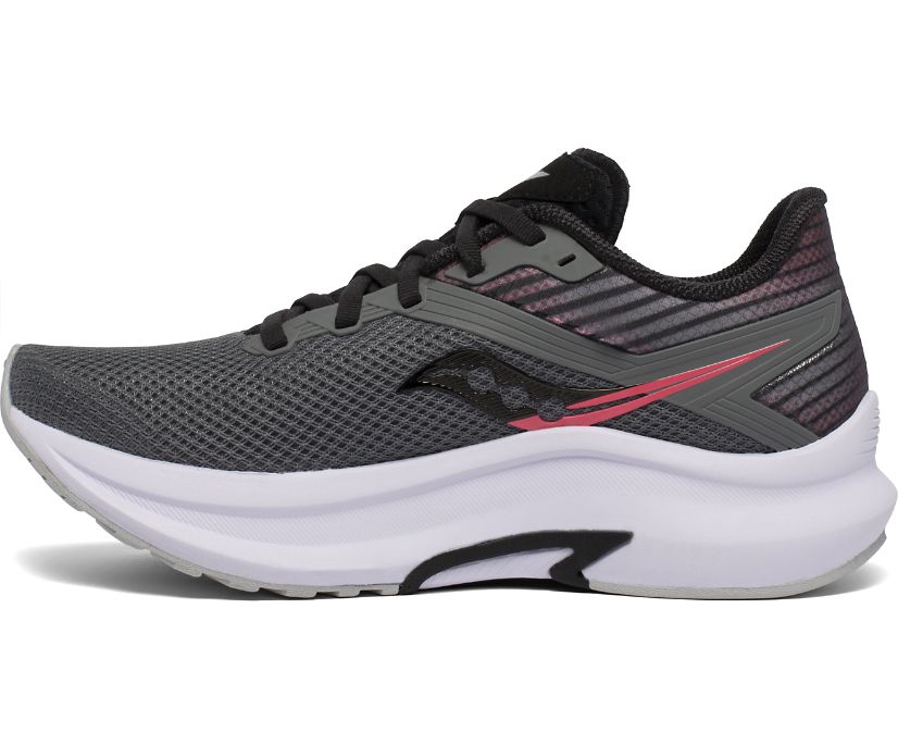 παπουτσια για τρεξιμο γυναικεια Saucony Axon γκρι μαυρα | SDATBO374