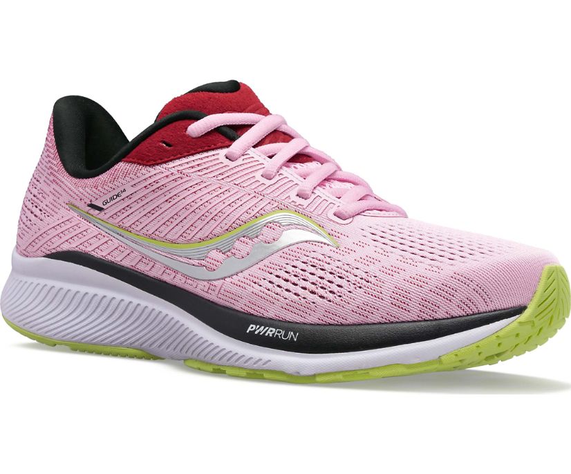 παπουτσια για τρεξιμο γυναικεια Saucony Guide 14 ροζ | TKIBYW207