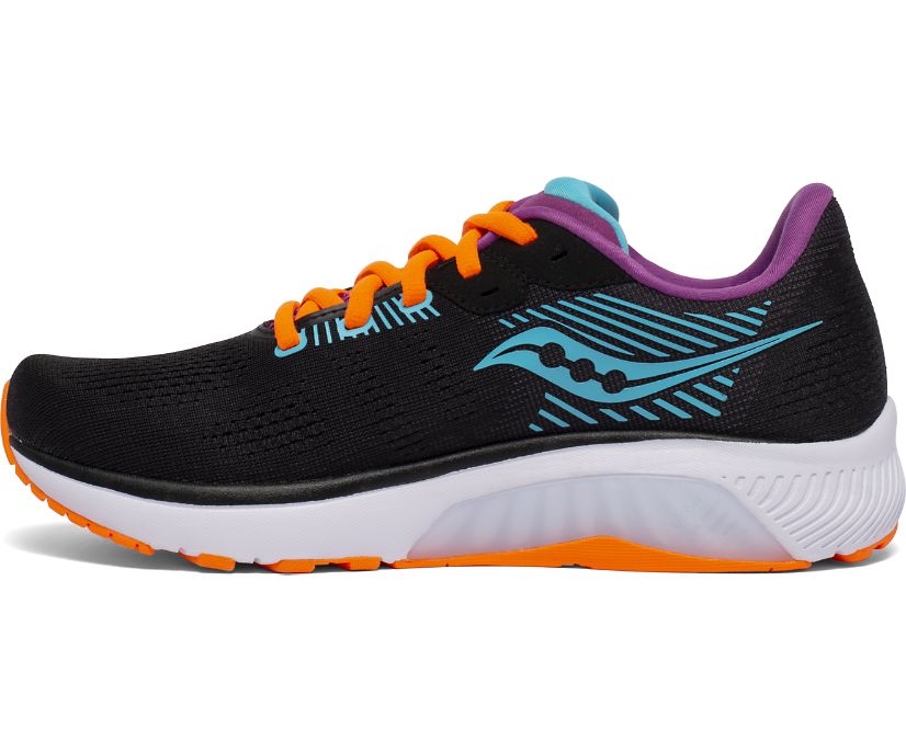 παπουτσια για τρεξιμο γυναικεια Saucony Guide 14 μαυρα πορτοκαλι | XGOFYA287