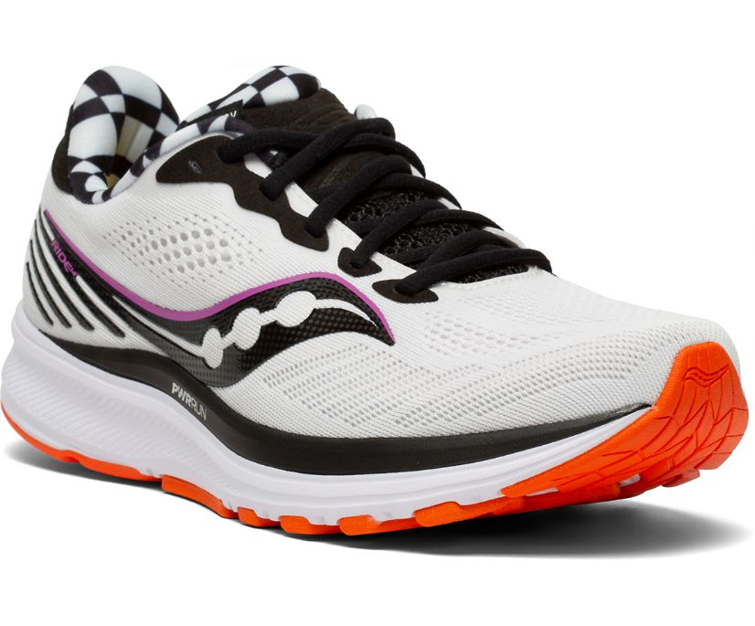 παπουτσια για τρεξιμο γυναικεια Saucony Ride 14 γκρι μαυρα | ZHDYXQ524