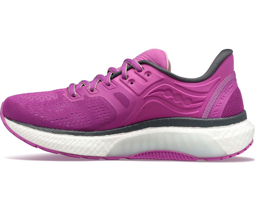 παπουτσια για τρεξιμο γυναικεια Saucony Hurricane 23 μωβ | ZQABMR402