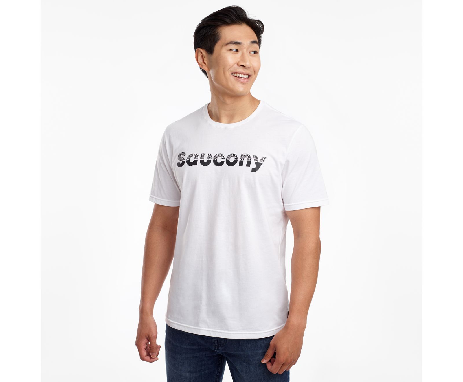 πουκαμισα ανδρικα Saucony Rested κοντο Sleeve ασπρα | EHAOWY178