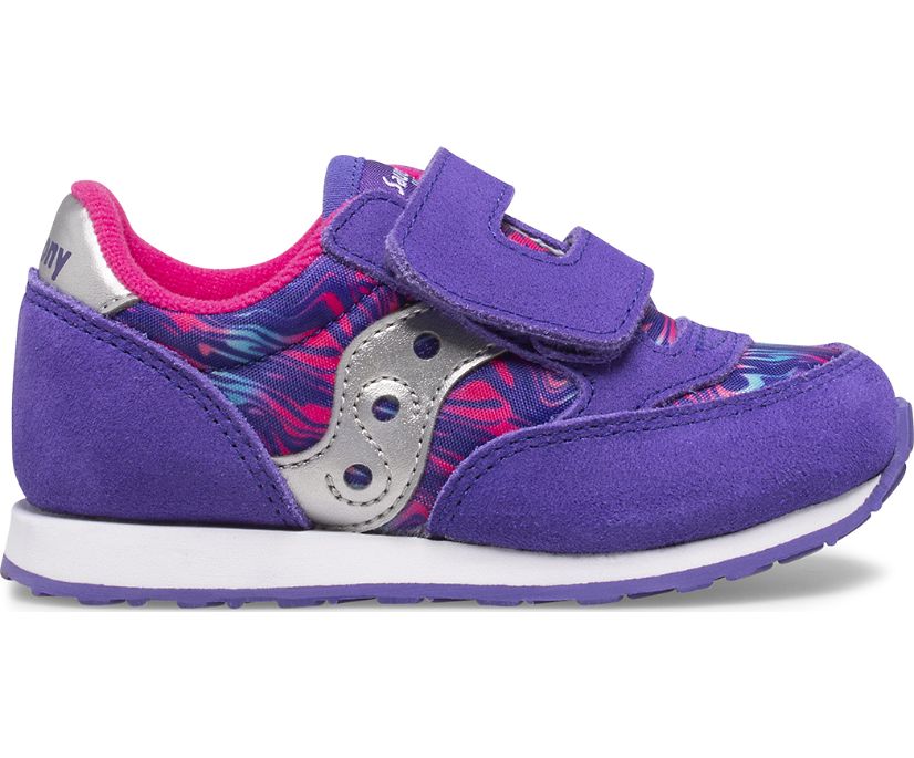 αθλητικα παπουτσια παιδικα Saucony Baby Jazz Hook & Loop μωβ | HRSQMP805