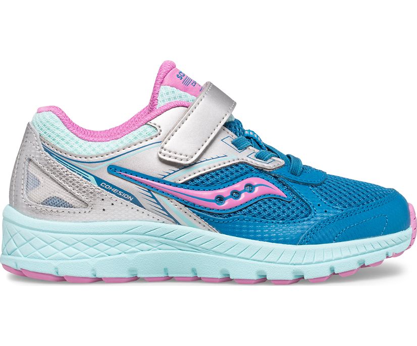 αθλητικα παπουτσια παιδικα Saucony Cohesion 14 A/C ασημι μπλε | PAZXWI057