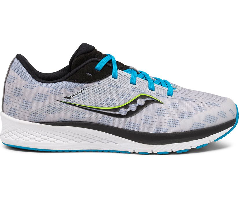 αθλητικα παπουτσια παιδικα Saucony Guide 14 γκρι μπλε μαυρα | KXLWTP843