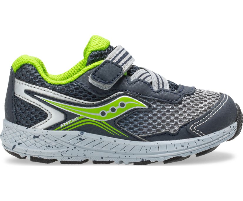 αθλητικα παπουτσια παιδικα Saucony Ride 10 Jr. σκουρο μπλε πρασινο | RBSAIF807