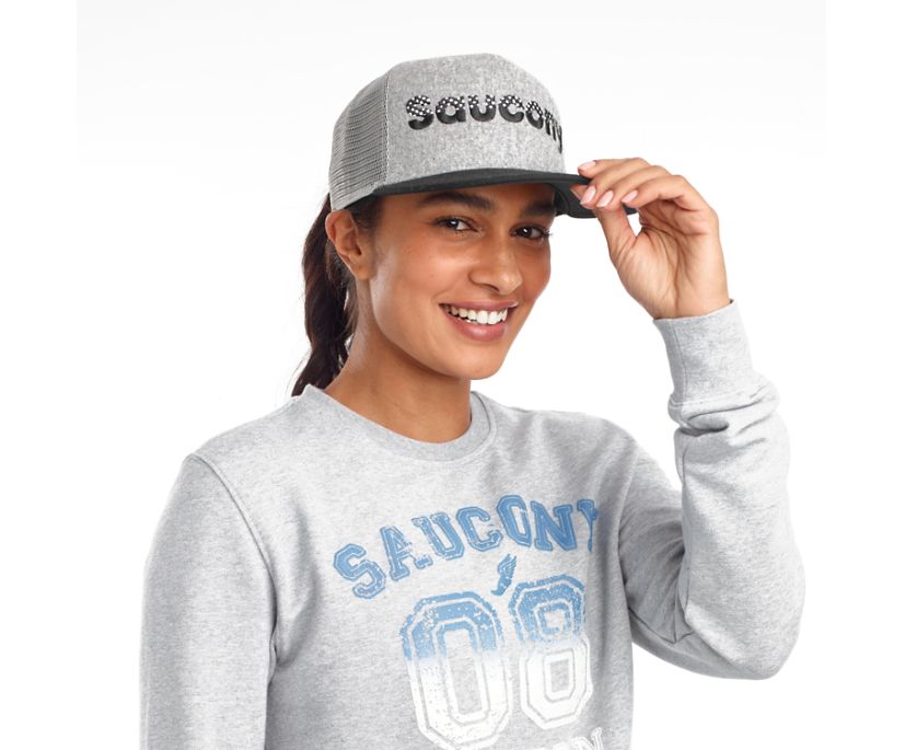 καπελα γυναικεια Saucony Trucker ανοιχτο γκρι | VLZUSW106